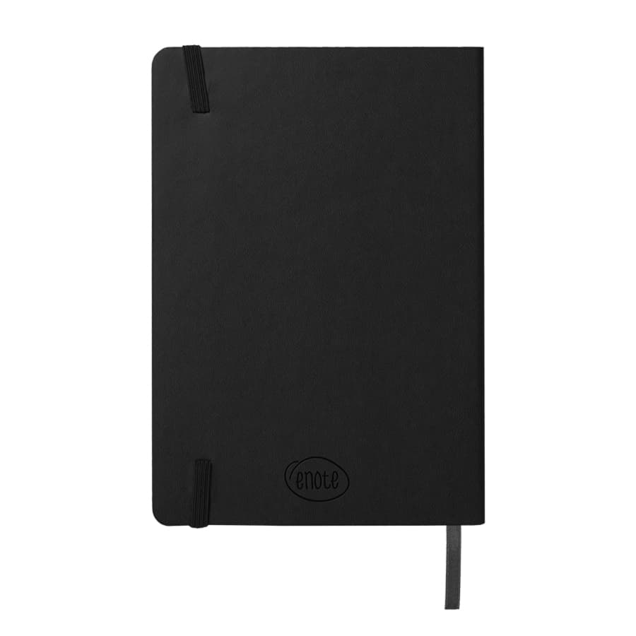 Ежедневник недатированный Shady, А5,  черный, кремовый блок в линейку, черный обрез, черный-4