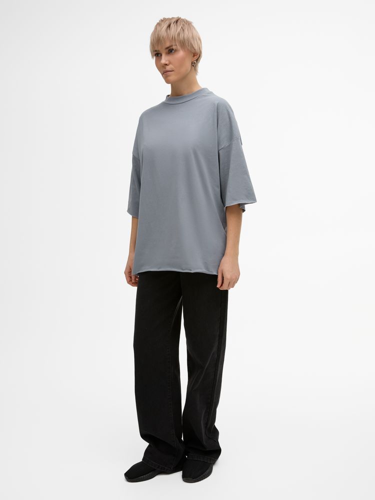 Футболка унисекс оверсайз T1, серая-7