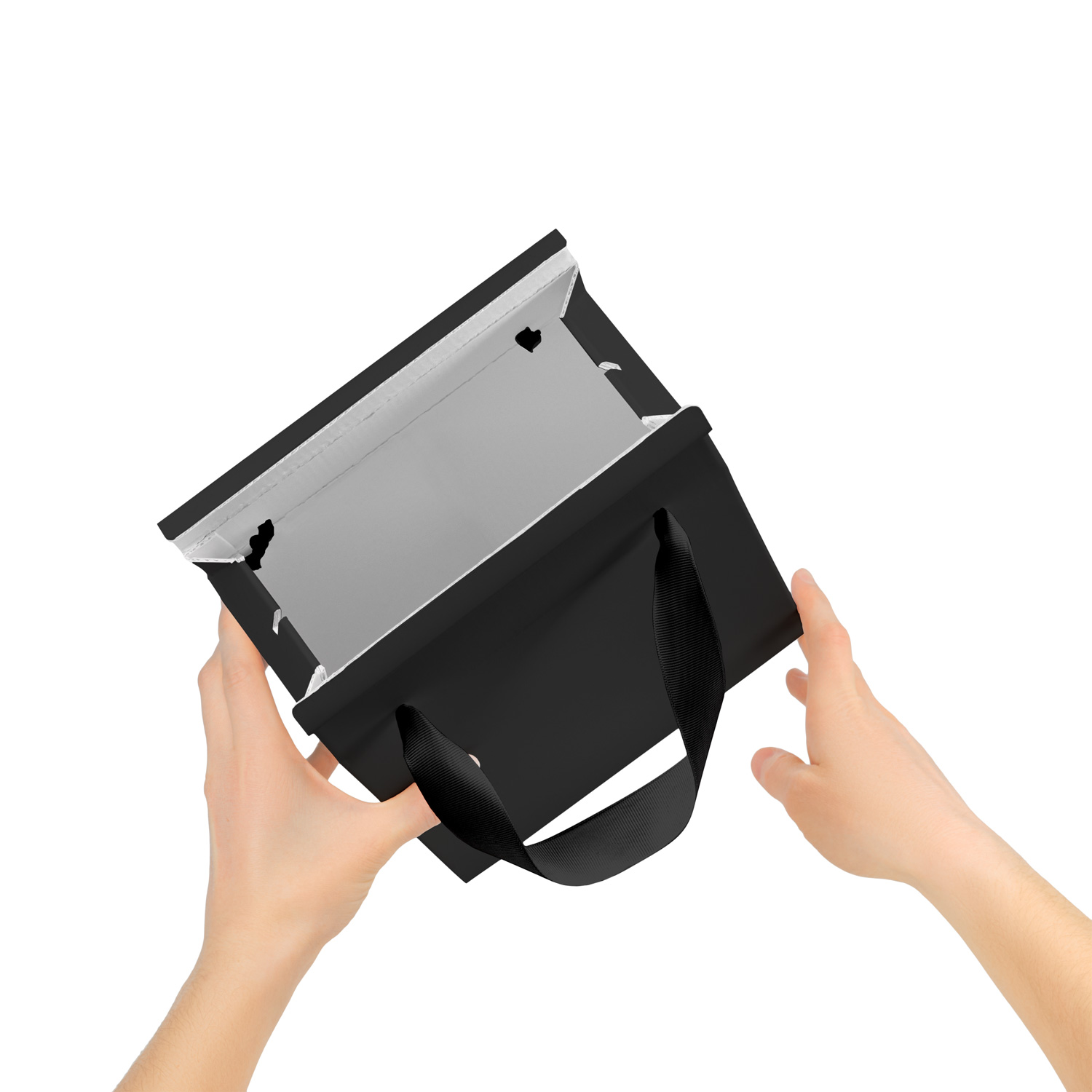 Подарочная коробка-пакет универсальная малая, черная-1