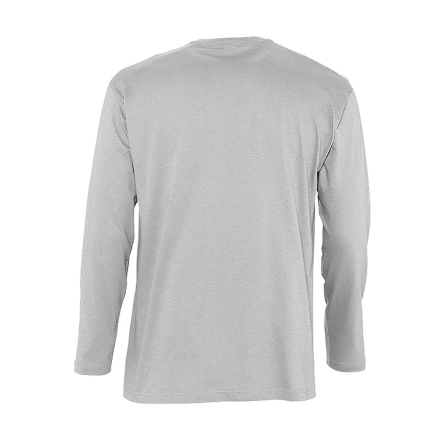 Футболка мужская с длинным рукавом MONARCH 150, серый меланж-1
