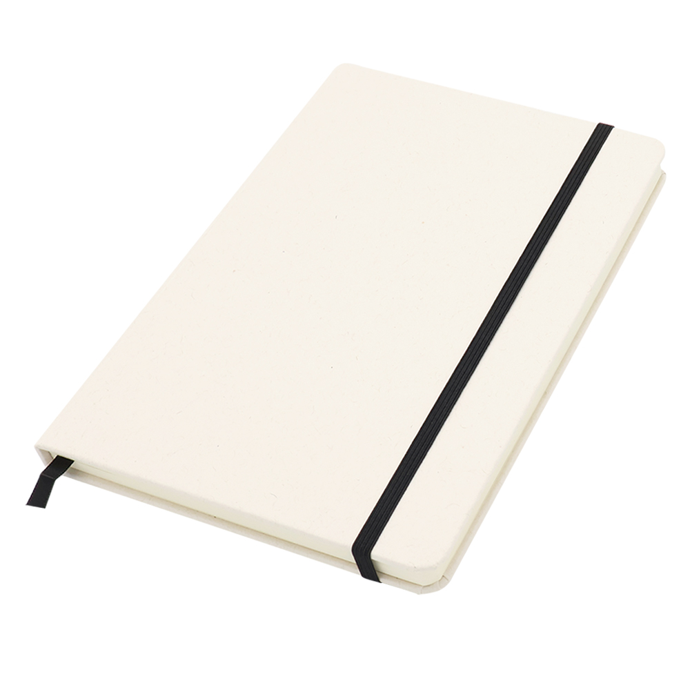 Блокнот из переработанных тетрапак в твёрдом переплёте Rebirth, Серый-1