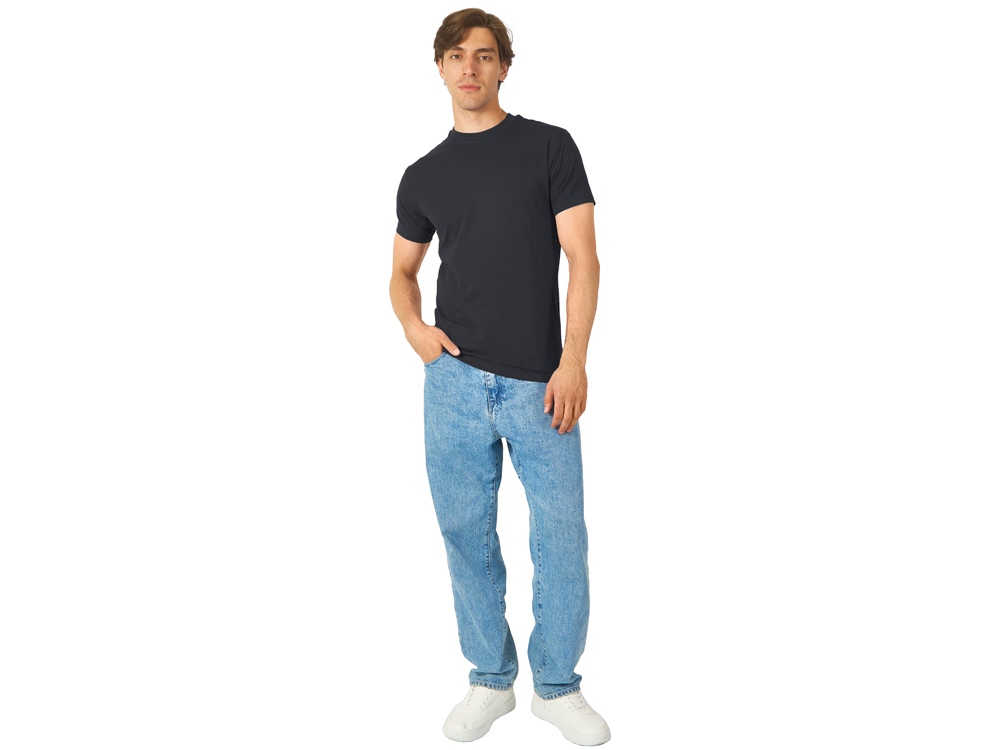 Футболка HD Fit короткий рукав с эластаном, темно-серый-3