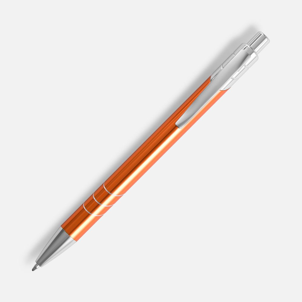 Ручка шариковая Undertone Metallic, оранжевая-2