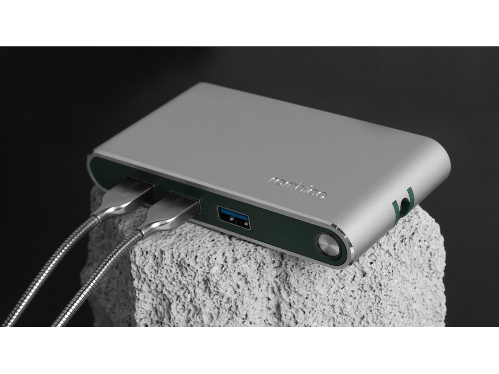 Хаб USB Rombica Type-C Hermes Green-5