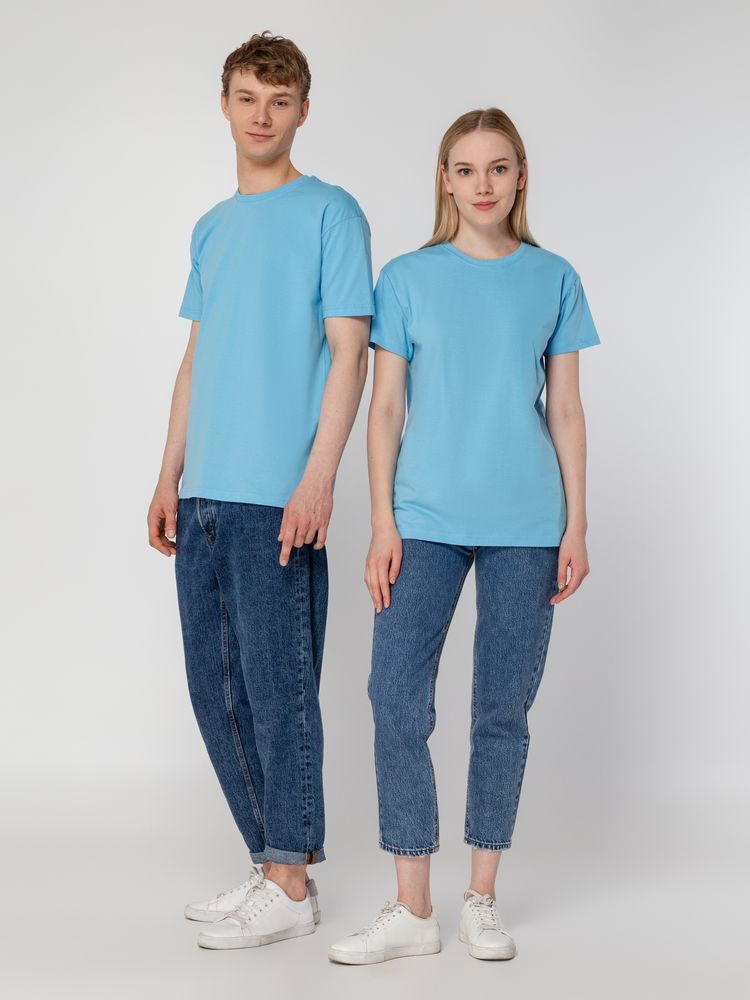 Футболка унисекс T-Bolka 160, голубая-6