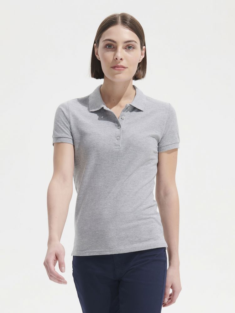 Рубашка поло женская People 210, бежевая-4