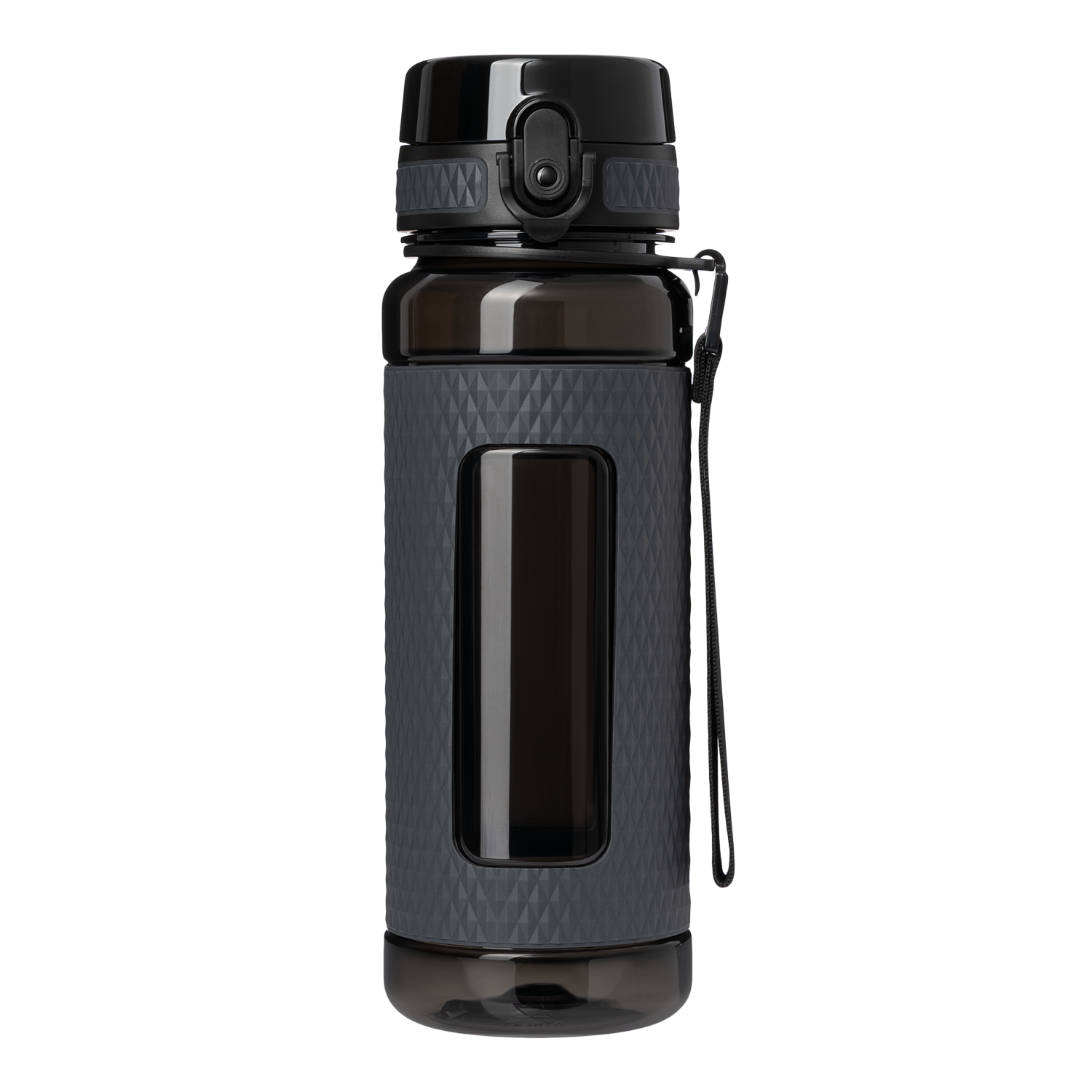 Бутылка для воды Вектор (Vector), черная-0