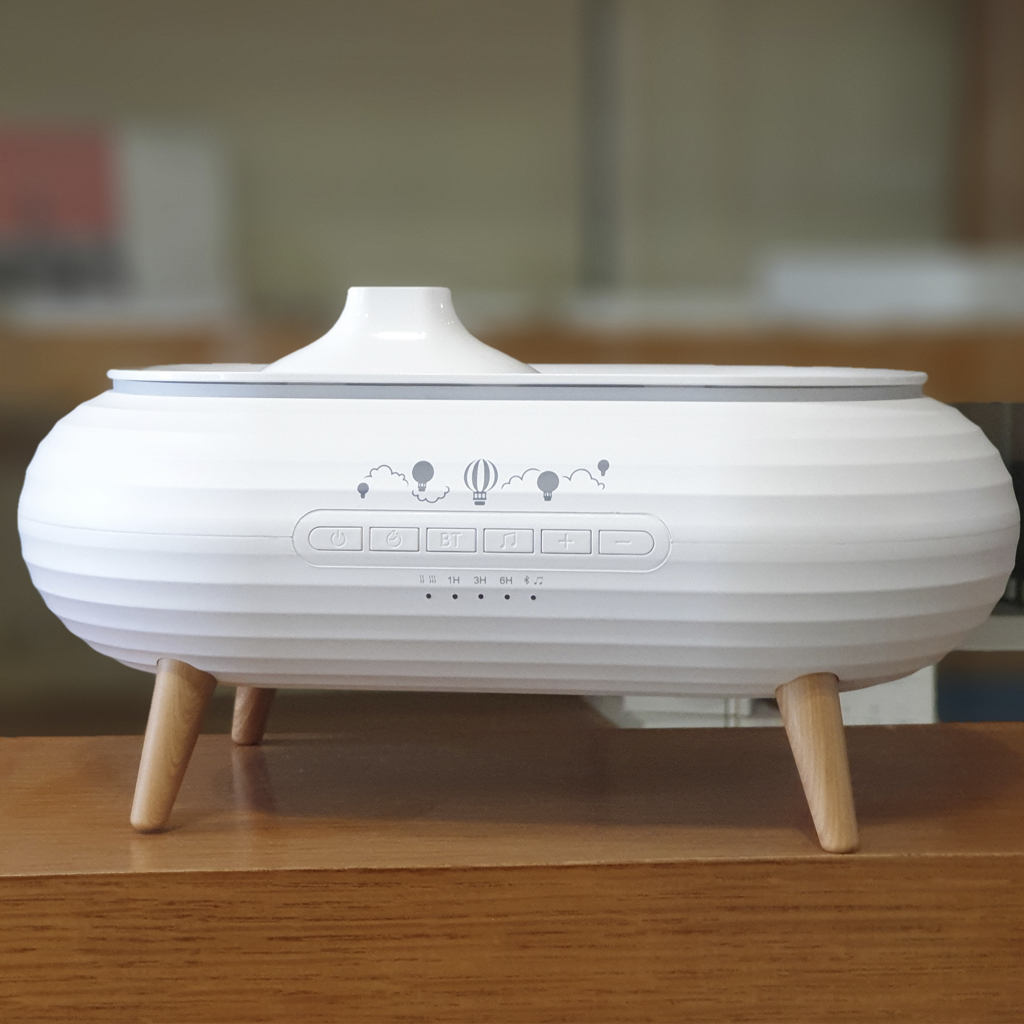 Увлажнитель воздуха "Smart Air" с bluetooth-колонкой, мелодиями и релаксирующими шумами, с подсветкой и ароматизатором-6