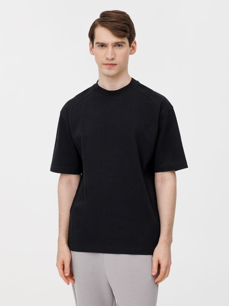 Футболка оверсайз унисекс Sideline, черная-5