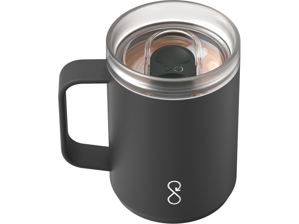 Ocean Bottle дорожная кружка-термос объемом 350 мл - Черный-3