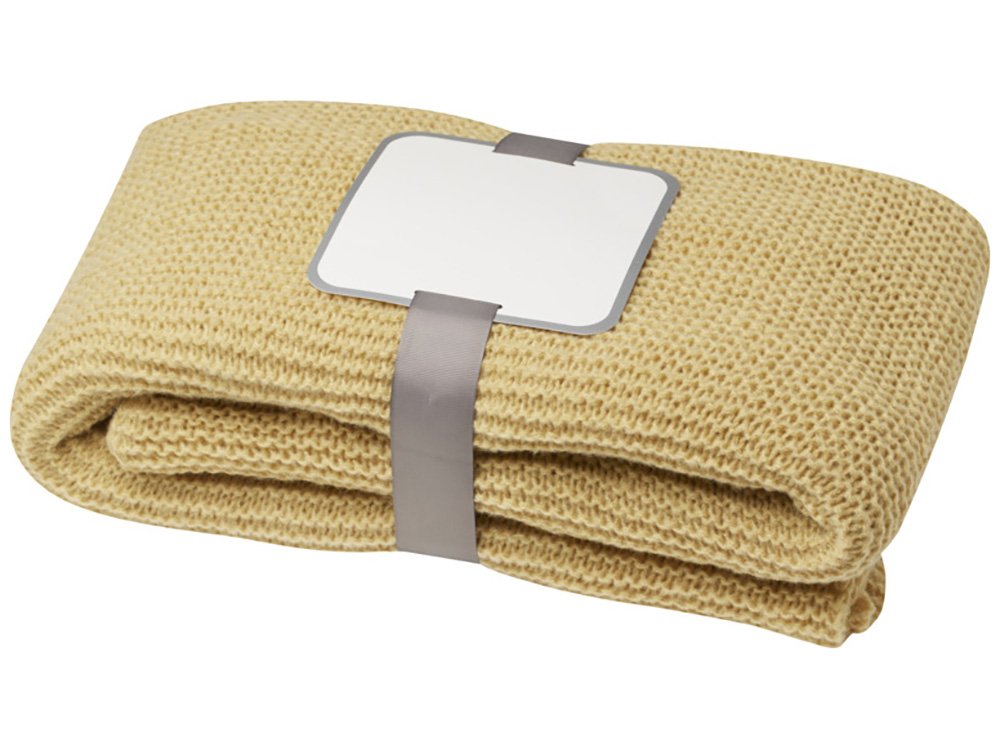 Вязанное одеяло Suzy 150 x 120 см из полиэстера, бежевый-2