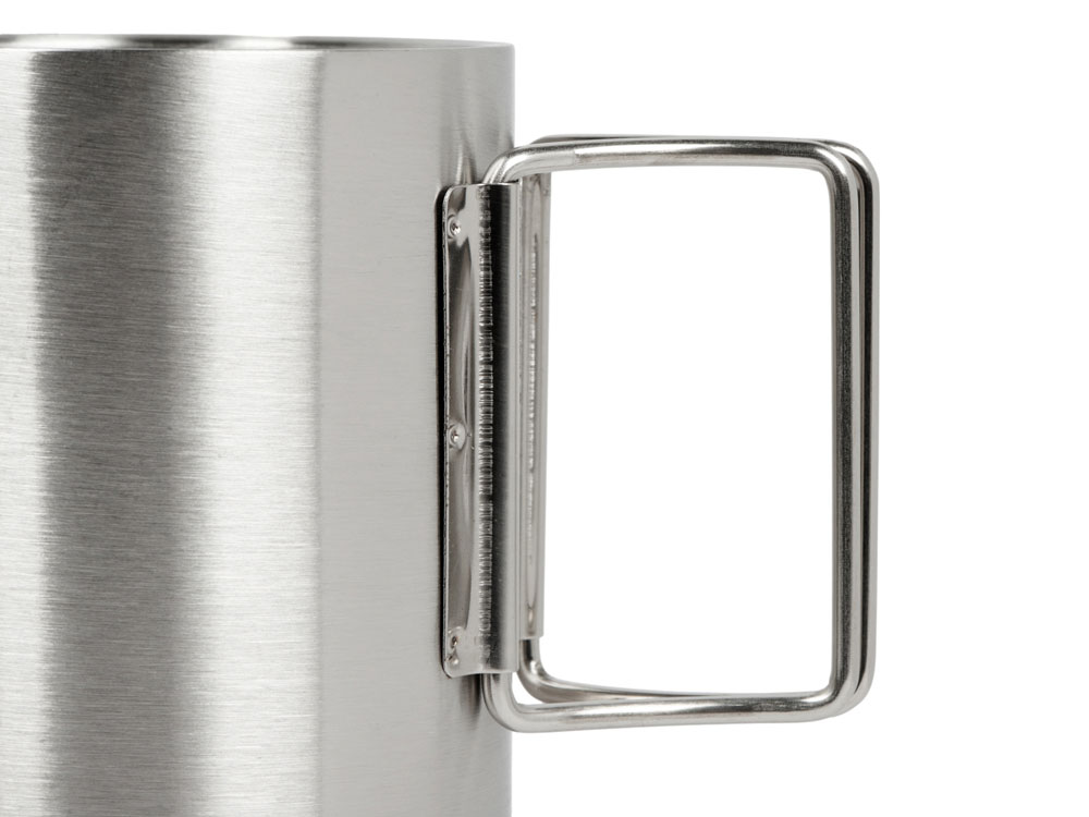 Стальная кружка с двойными стенками и складными ручками Kamchatka-3