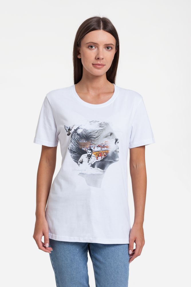 Футболка женская «Подруга Питер», белая-0