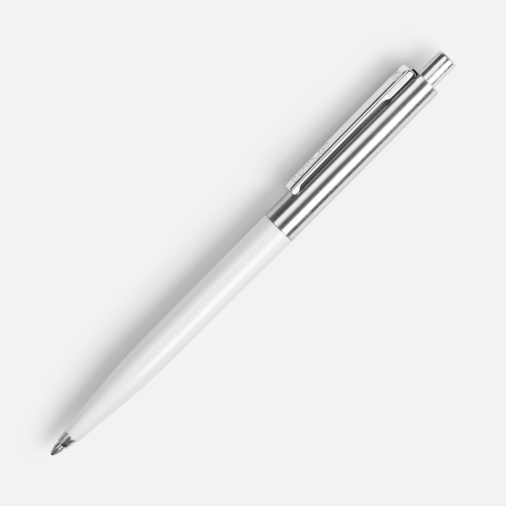 Ручка шариковая Senator Point Metal, ver.2, белая-0