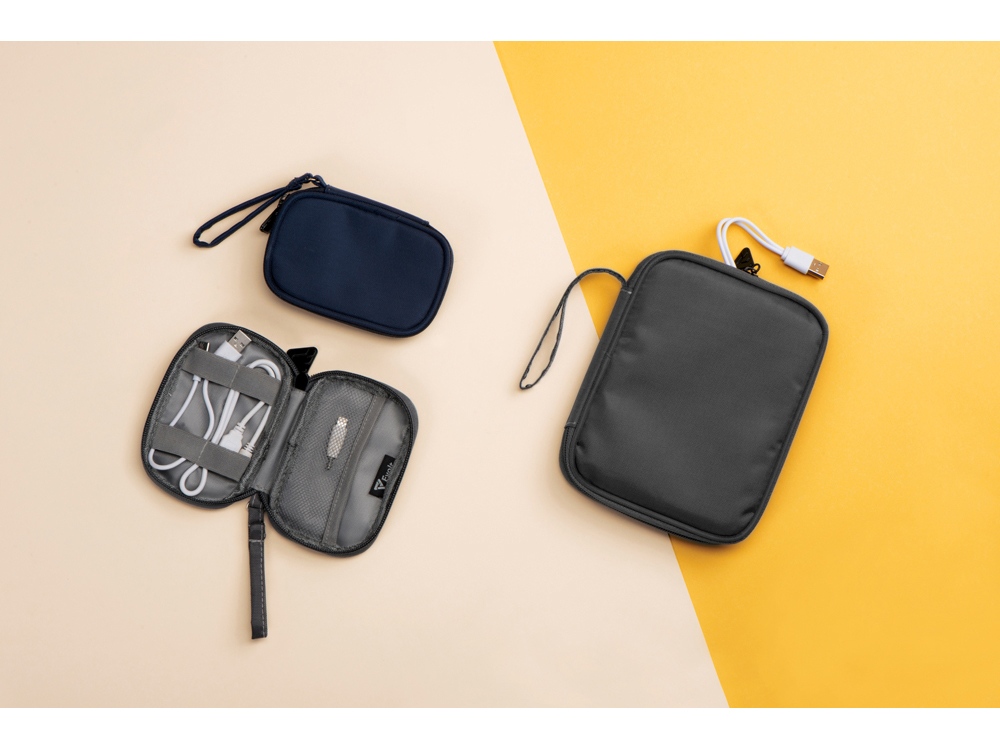 Органайзер для проводов и электроники Keep Organized M, темно-серый-5