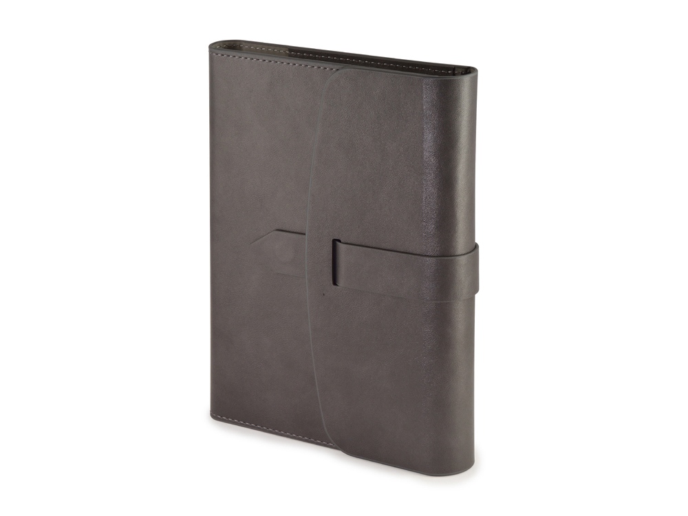 Ежедневник недатированный А5 Senate с магнитным клапаном, серый-0