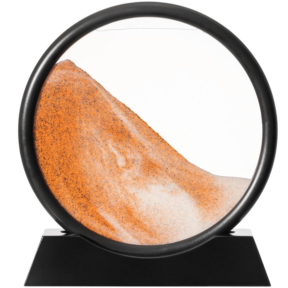 Песочная картина-антистресс Pleasantville, черная с оранжевым-1