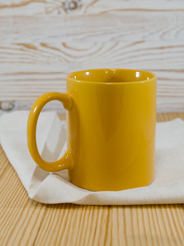 Кружка Promo, желтая-1