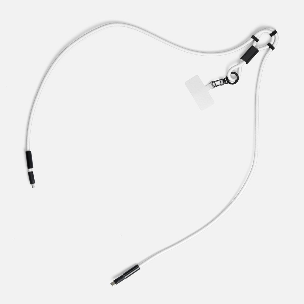 Кабель-ланьярд energyFlex Power Delivery 60 Вт, белый-2