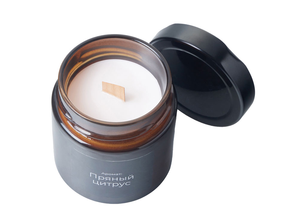 Свеча в стеклянной банке, ароматическая-2