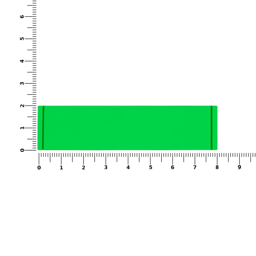 Лейбл из ПВХ Dzeta, S, зеленый неон-2