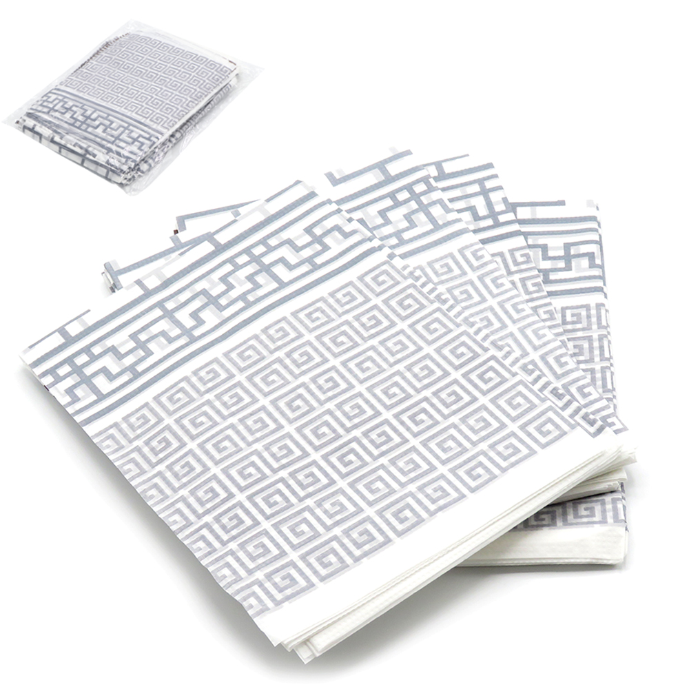 Биоразлагаемая скатерть, Бело-серый-0