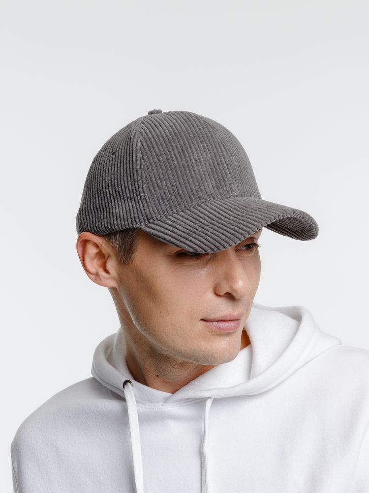 Бейсболка Soft Core, серая-4