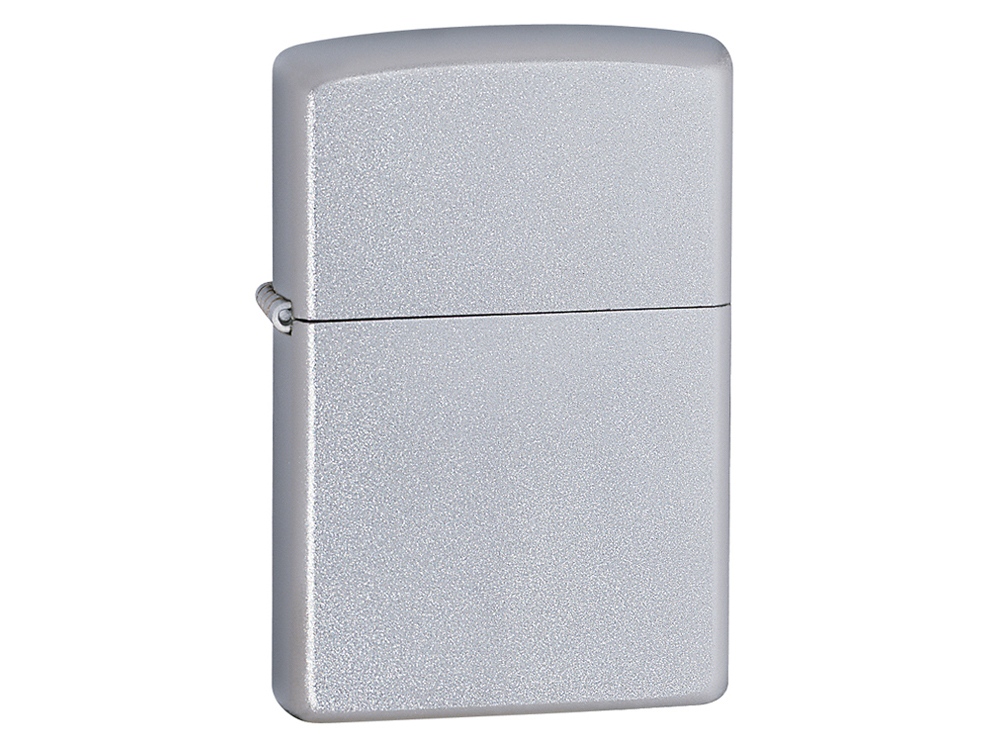 Зажигалка ZIPPO Classic с покрытием Satin Chrome™, латунь/сталь, серебристая, матовая, 38x13x57 мм-0