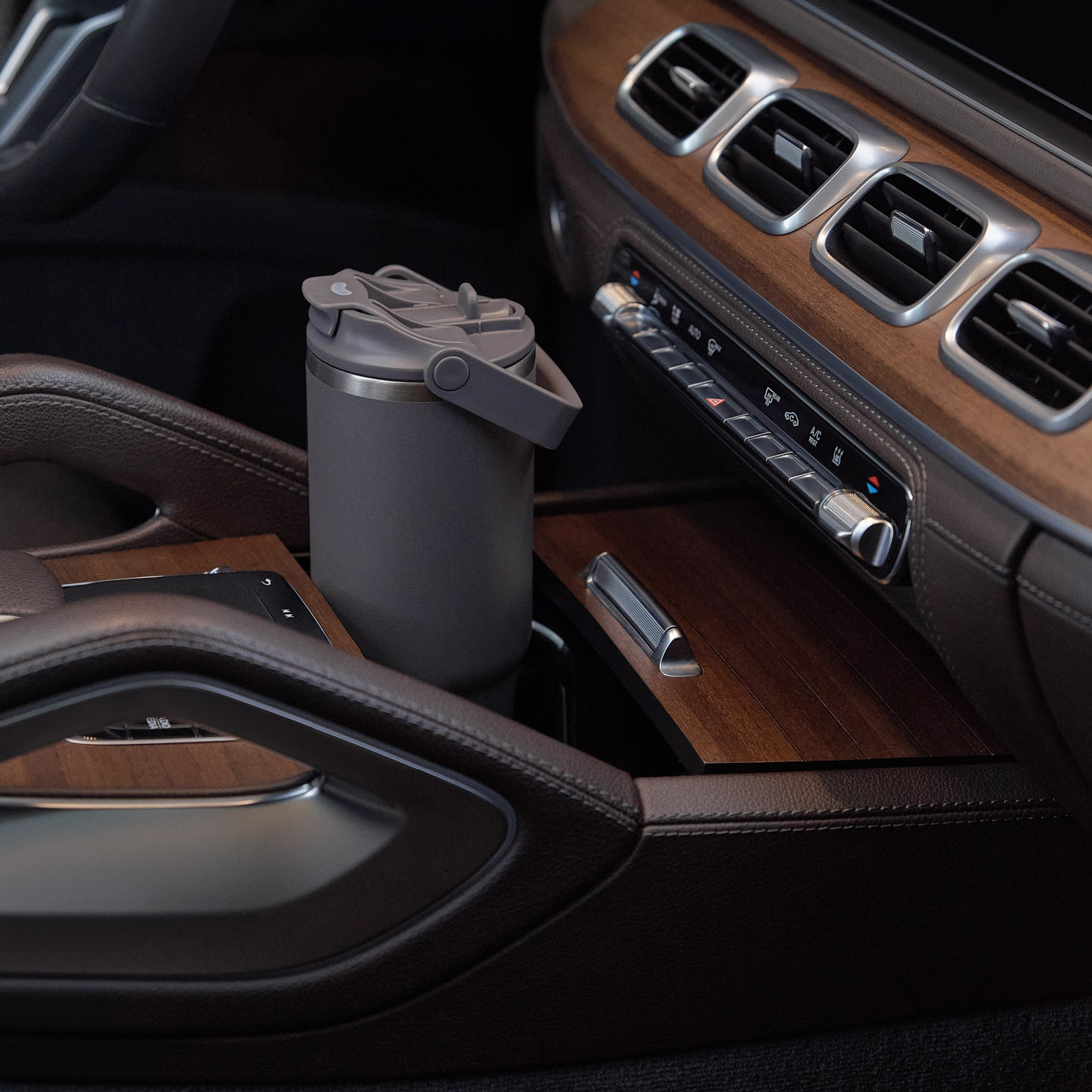 Термокружка вакуумная Монтана (Montana), серая-15