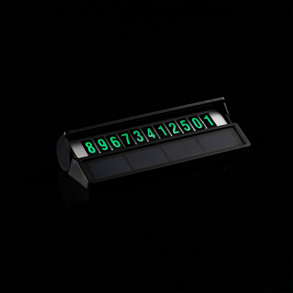 Парковочная визитка Litera Solar, черная-5