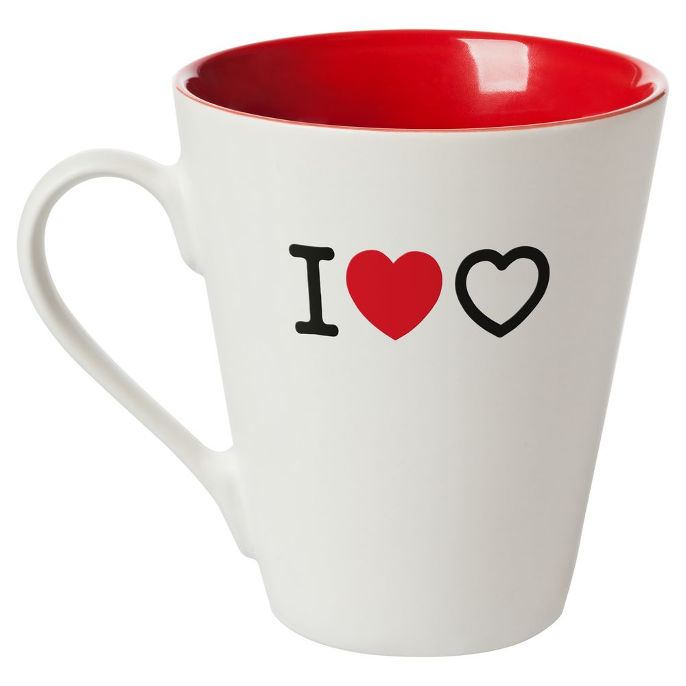 Кружка «Люблю любовь», белая с красным-1