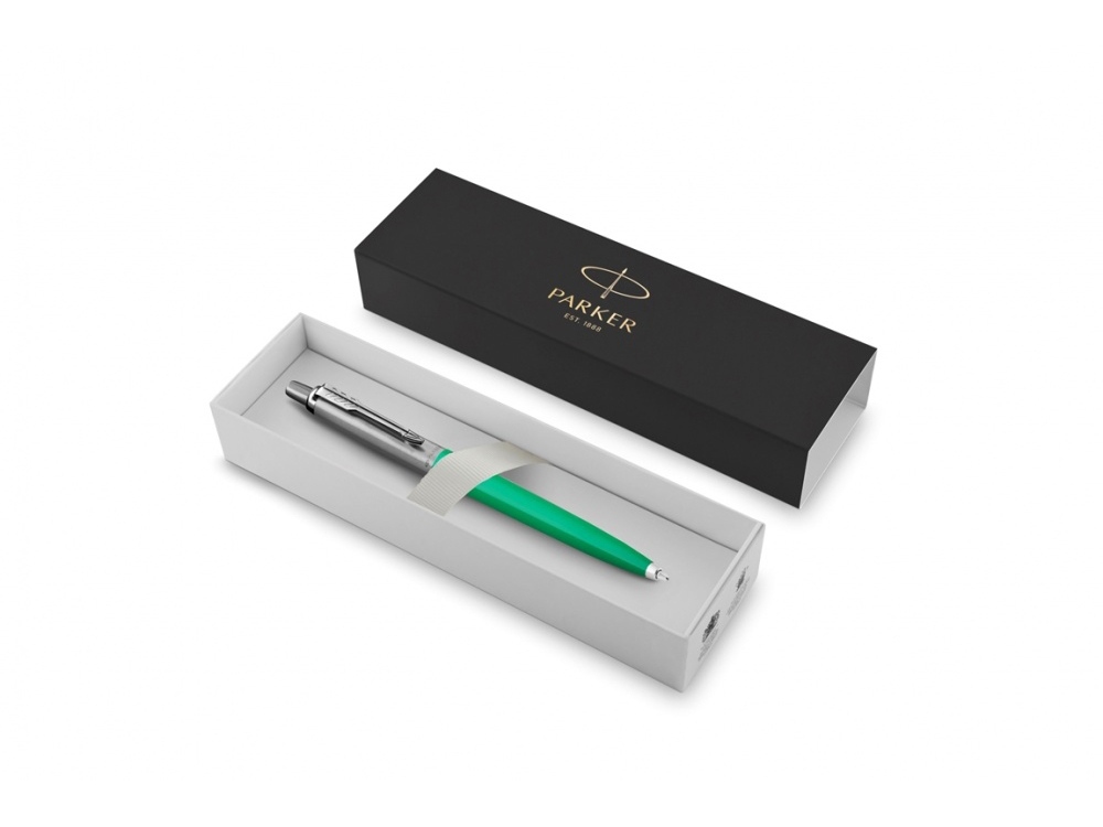 Шариковая ручка Parker Jotter, цвет GREEN, цвет чернил синий, толщина линии M , в подарочной коробке-1