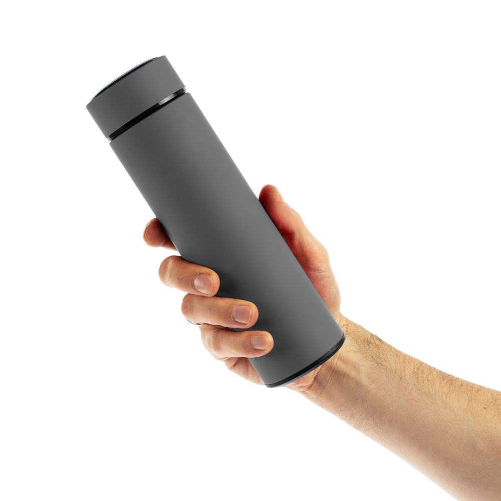 Термос с ситечком Percola, серый-3