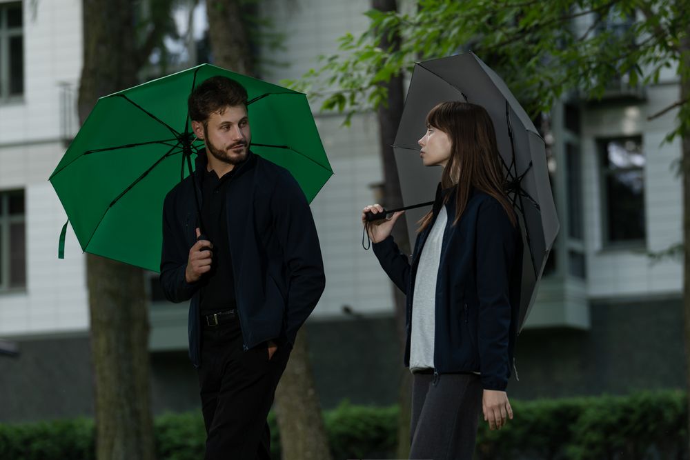 Зонт складной Monsoon, серый-2