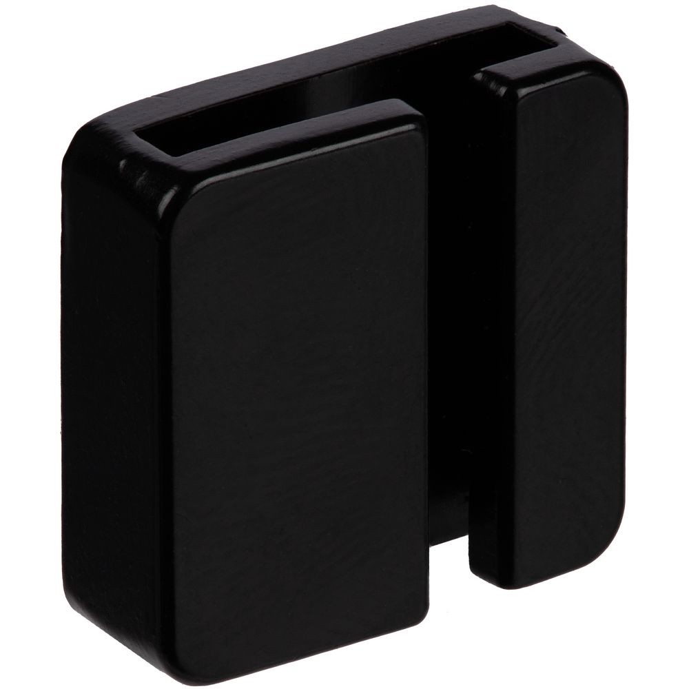 Квадратный шильдик на резинку Epoxi, черный-4