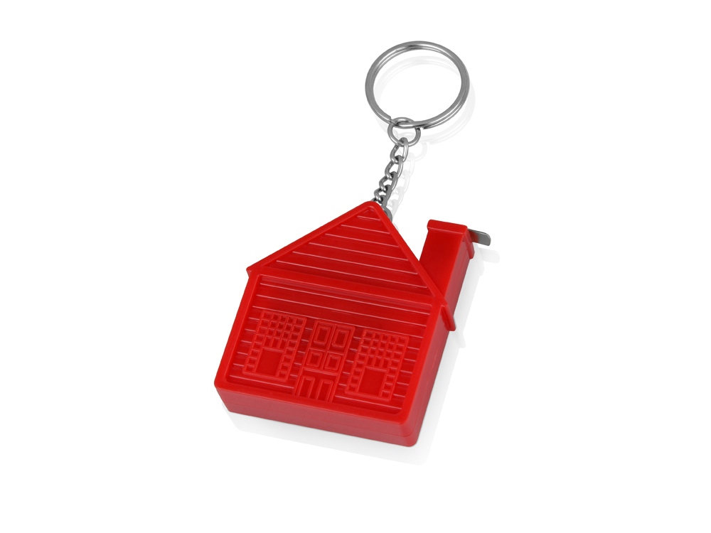 Брелок-рулетка Домик, 1 м., красный-0