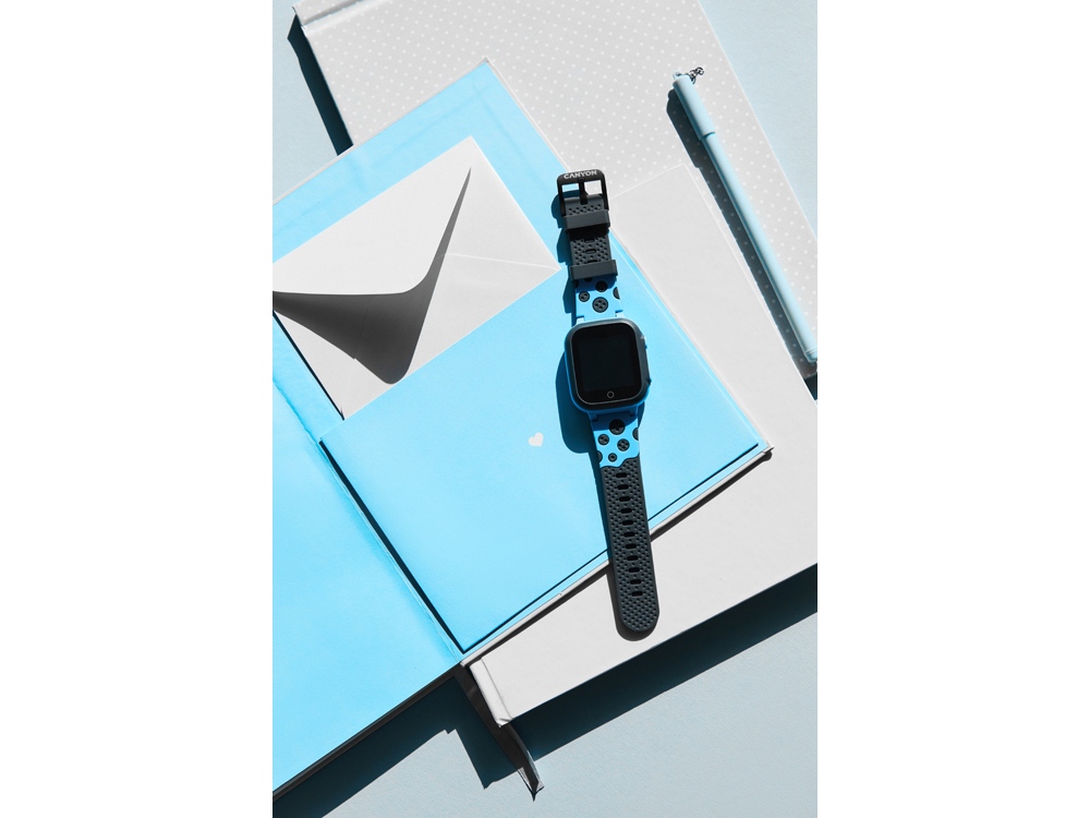 Детские часы Canyon Sandy KW-34, серо-голубой-8