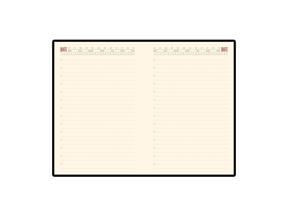 Ежедневник недатированный  А5 LONDON, черный-1