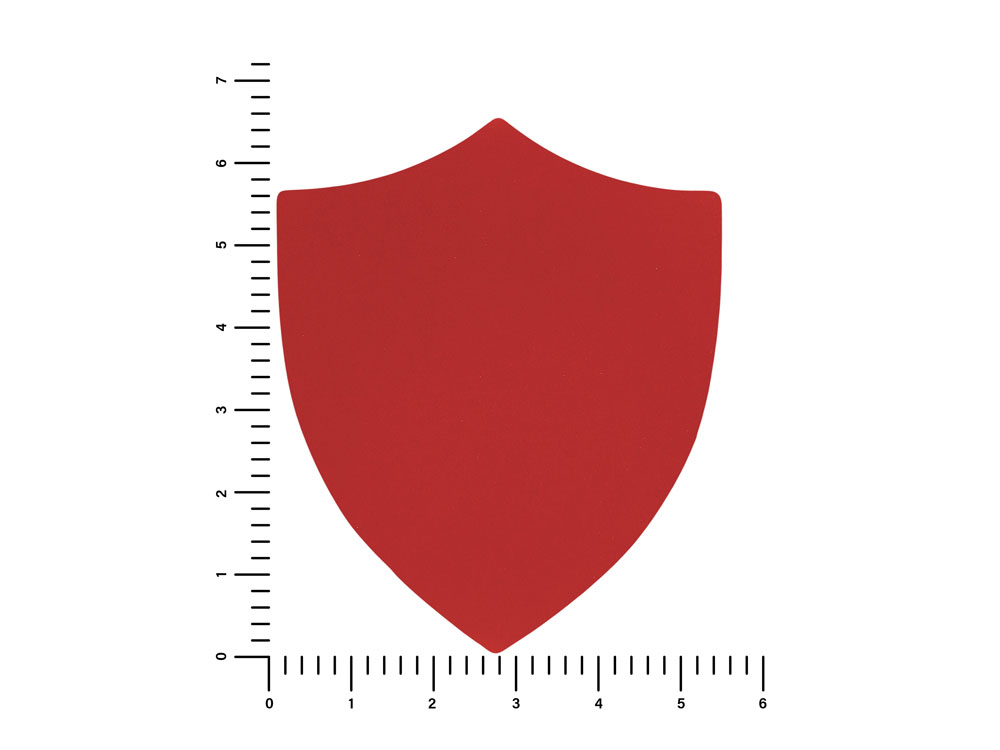 ПАТЧ ЩИТ soft-touch (красный) 6,6 х 5,5 см-1