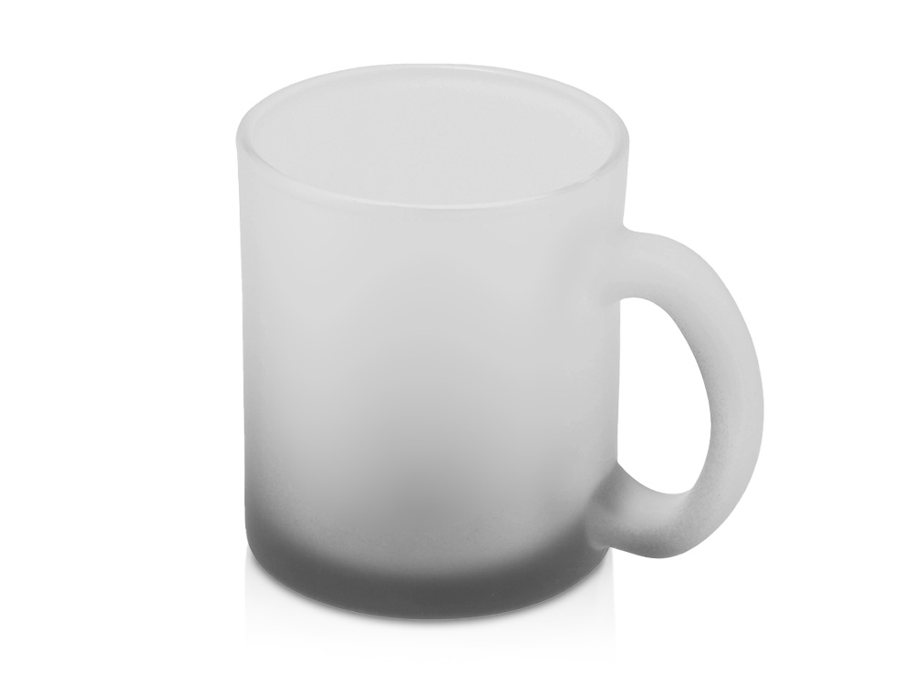 Стеклянная матовая кружка Омбре с градиентом для сублимации, черный-0