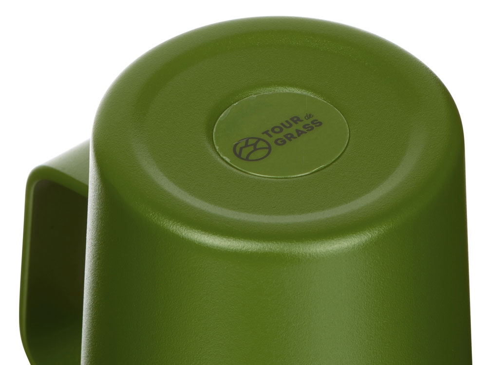 Стальная кружка с двойными стенками и порошковым покрытием Tibet, хаки-2