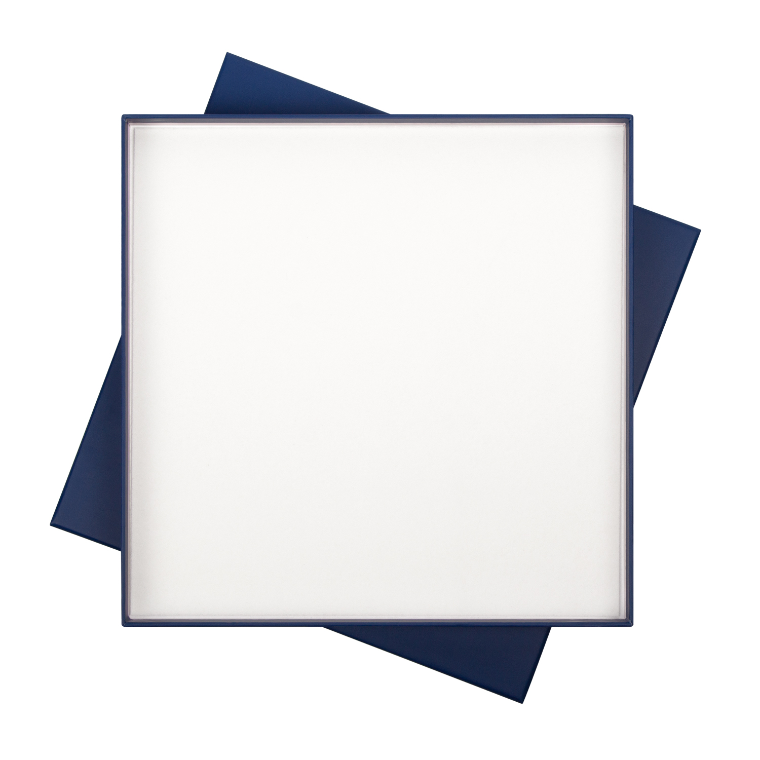 Подарочная коробка с ложементом для ежедневника и ручки, синяя-2