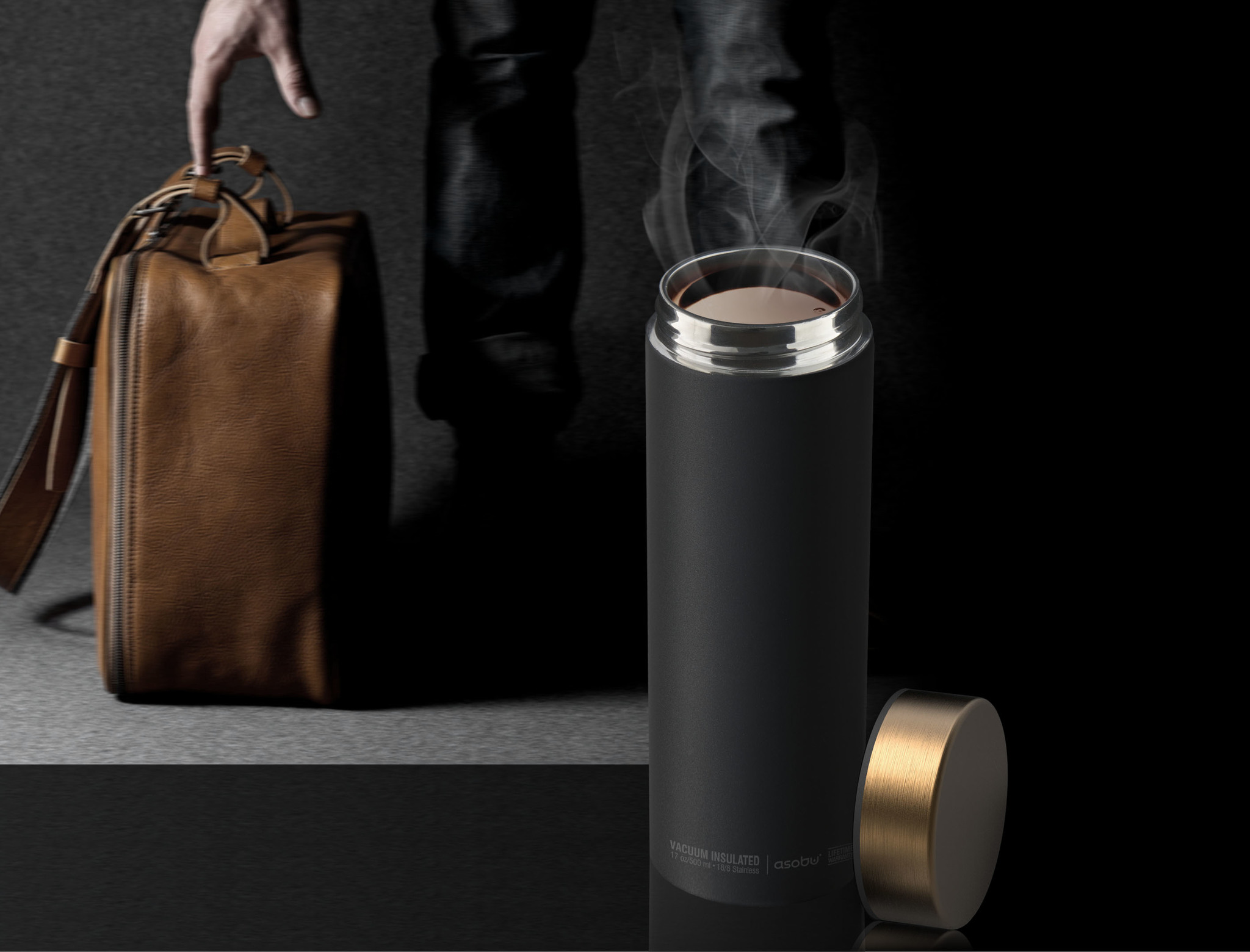 Термос LE BATON, 500 мл, черный/золото-4