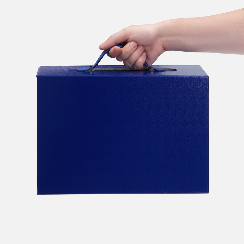 Коробка складная Holdfold, M, синяя-3