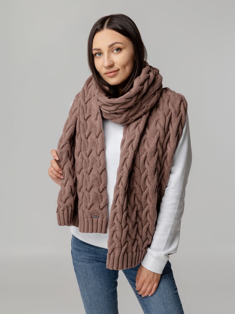 Шарф Loren, коричневый-3