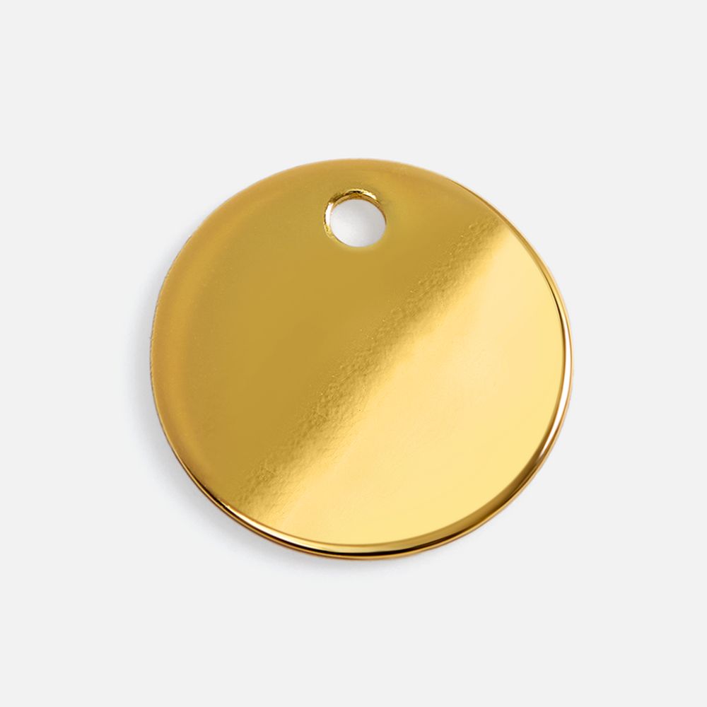 Шильдик металлический Alfa Sirkel, золотистый глянцевый-1
