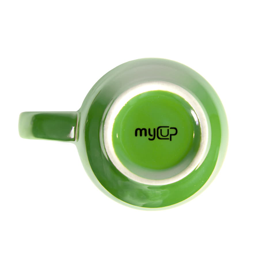 Кружка PERLA, зеленый, белый-1