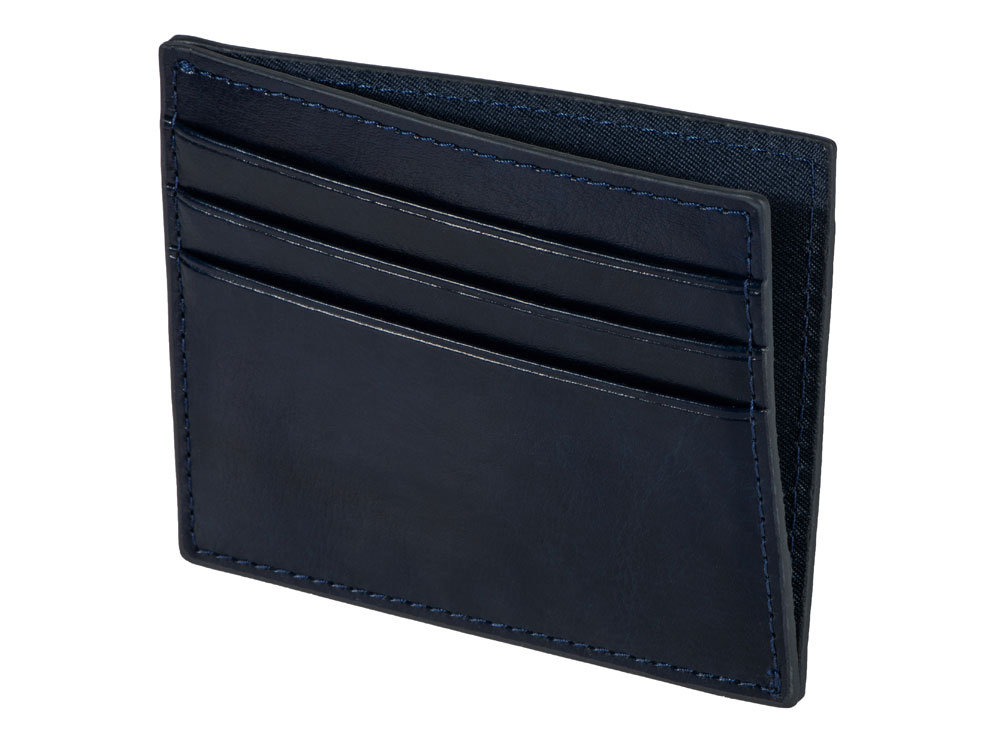 Картхолдер для 6 пластиковых карт с RFID-защитой Fabrizio, синий-3