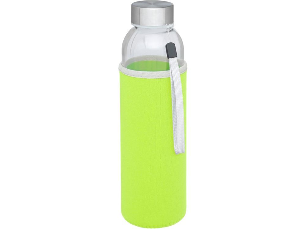 Спортивная бутылка Bodhi из стекла объемом 500 мл, зеленый лайм-0
