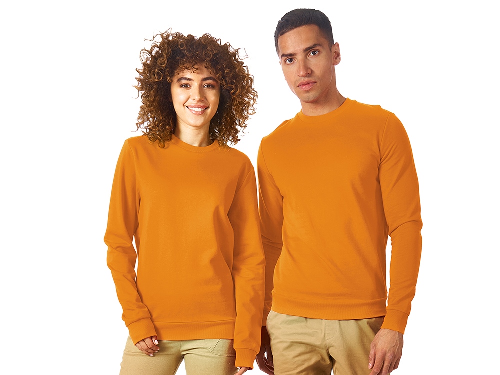 Свитшот Motion унисекс с начесом, оранжевый-0